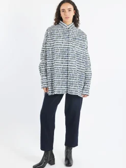 Discount - Clarissa Shirt in Navy Sticks Women Tops & Blouses | Button-Ups