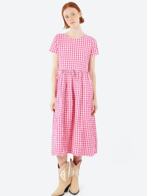 Best - Demi Dress in Azalea Check Women Dresses