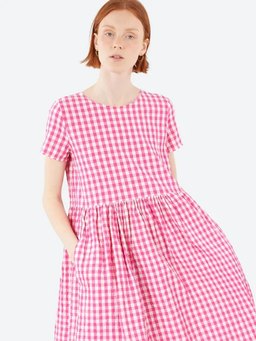 Best - Demi Dress in Azalea Check Women Dresses