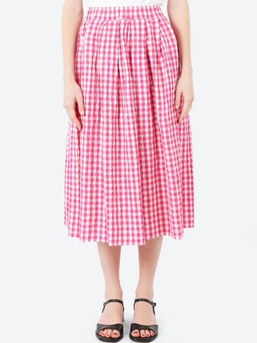 Online - Joquise Skirt in Azalea Check Women Skirts