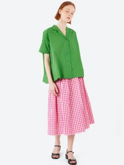 Online - Joquise Skirt in Azalea Check Women Skirts
