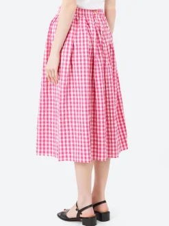 Online - Joquise Skirt in Azalea Check Women Skirts