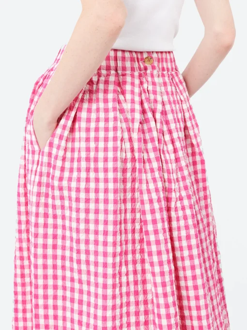 Online - Joquise Skirt in Azalea Check Women Skirts