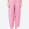 Sale - Paris Pants in Azalea Check Women Pants