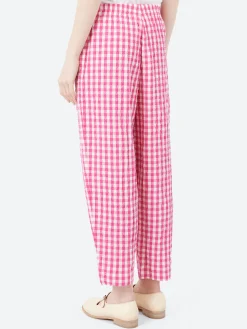 Sale - Paris Pants in Azalea Check Women Pants