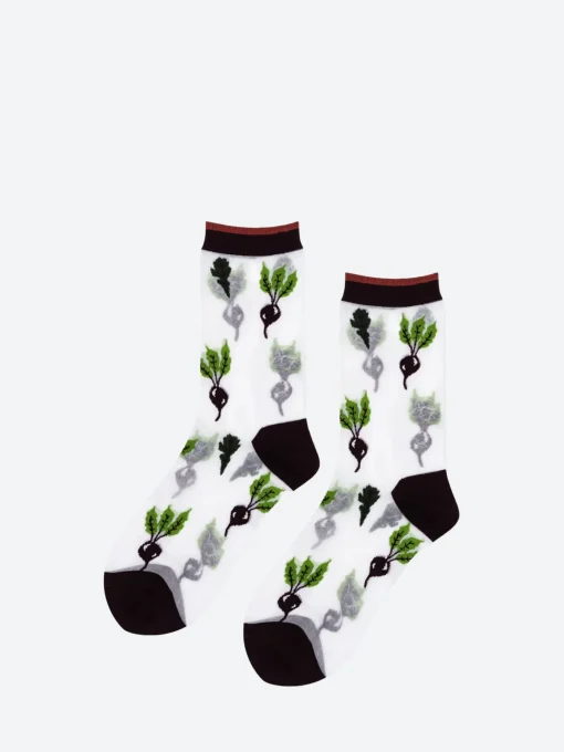Best - Beet It Sheer Crew Sock in Women Socks & Hosiery | Belts