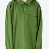 Clearance - Hoodie Shirt in Military Green Women Tops & Blouses