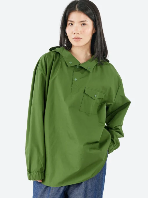 Clearance - Hoodie Shirt in Military Green Women Tops & Blouses