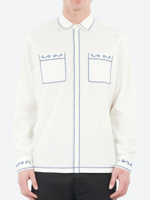 Fashion Haven Embroidered Shirt Button-Ups
