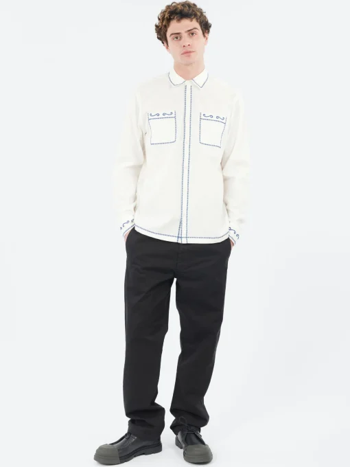 Fashion Haven Embroidered Shirt Button-Ups