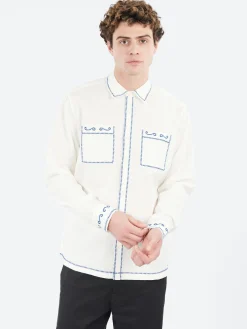 Fashion Haven Embroidered Shirt Button-Ups