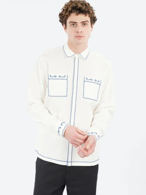 Fashion Haven Embroidered Shirt Button-Ups