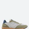 New - Tenkei in Silver Net Navy Sneakers