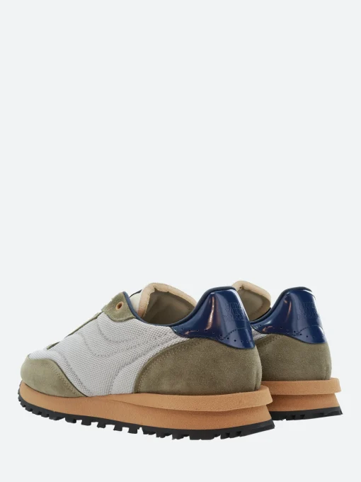 New - Tenkei in Silver Net Navy Sneakers