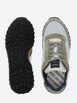 New - Tenkei in Silver Net Navy Sneakers