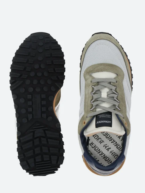 New - Tenkei in Silver Net Navy Sneakers