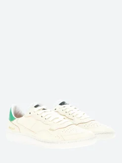 Best - Women's Mega T in White and Green Women Sneakers
