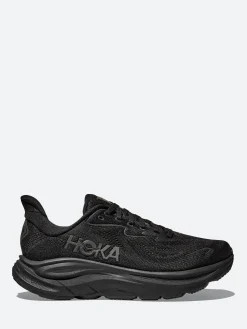 Hot One One - Clifton 10 in Black and Black Sneakers