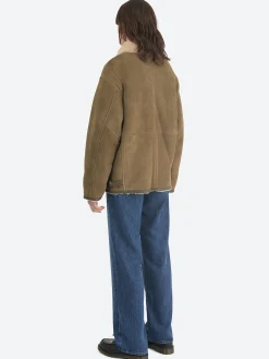 Hot - Adagio Shearling Jacket in Khaki Women Outerwear
