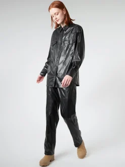 Hot - Berny Shirt Jacket in Black Women Outerwear