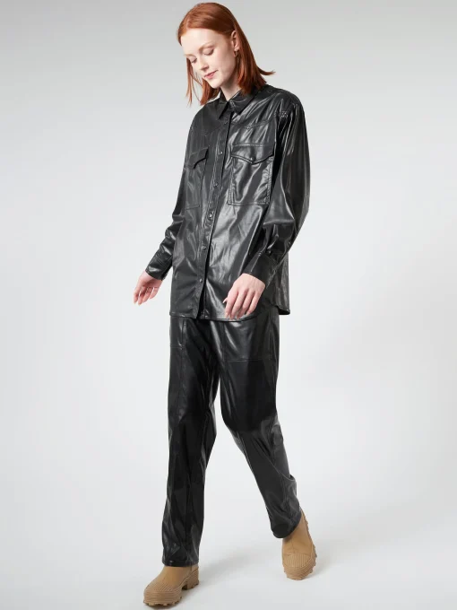 Hot - Berny Shirt Jacket in Black Women Outerwear