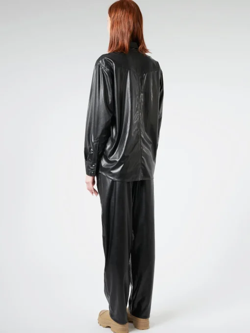Hot - Berny Shirt Jacket in Black Women Outerwear