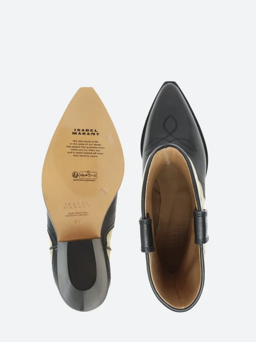 Online - Duerto Boot Black and Ecru Women Heels | Boots