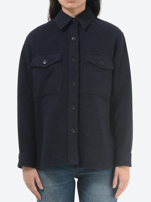 Discount - Faxon Shirt Jacket in Midnight Women Outerwear