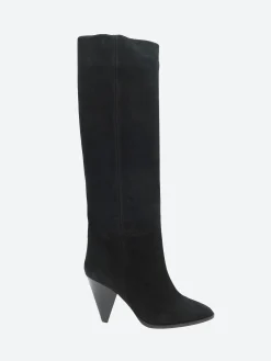 Fashion - Ririo Knee-High Boots in Black Women Heels | Boots