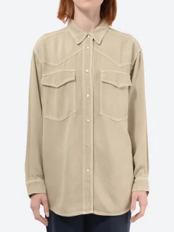 Fashion - Taniami in Beige Women Tops & Blouses | Button-Ups