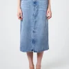 Sale - Tilauria Skirt in Light Blue Women Skirts | Denim