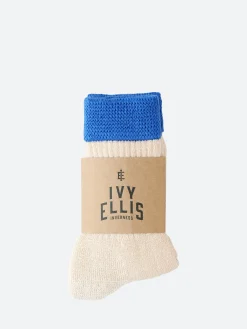 Outlet - The Meyer in White and Blue Women Socks & Hosiery | Belts