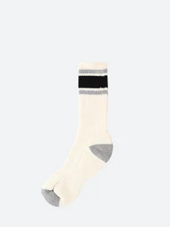 Sale - The Stabler Vintage Sport Cotton Crew Calf Mens in Grey an… Socks