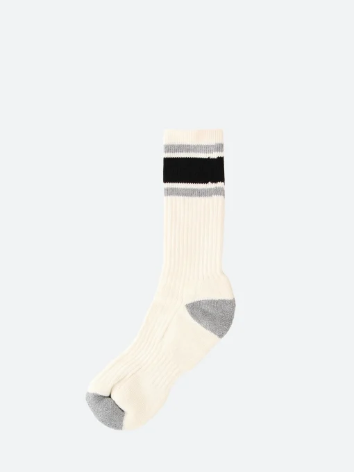 Sale - The Stabler Vintage Sport Cotton Crew Calf Mens in Grey an… Socks