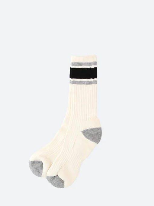 Sale - The Stabler Vintage Sport Cotton Crew Calf Mens in Grey an… Socks