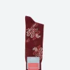 Fashion Jali Paisley Mid Calf Sock Socks
