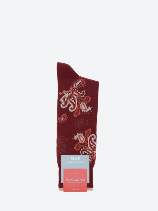 Fashion Jali Paisley Mid Calf Sock Socks