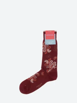 Fashion Jali Paisley Mid Calf Sock Socks