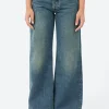Discount - KW012 Kyoto in Blue Mezzo Women Pants | Denim