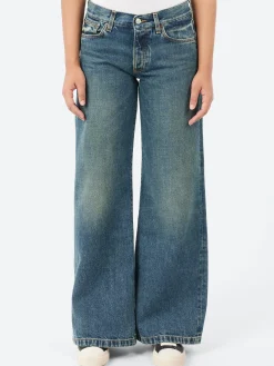 Discount - KW012 Kyoto in Blue Mezzo Women Pants | Denim