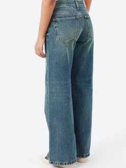 Discount - KW012 Kyoto in Blue Mezzo Women Pants | Denim