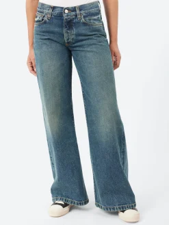 Discount - KW012 Kyoto in Blue Mezzo Women Pants | Denim