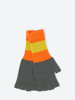 Online - Fingerless Gloves in Drill Grey Women Gloves | Belts