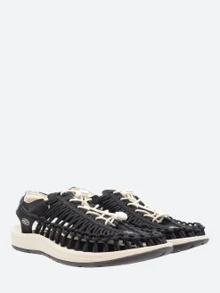 Fashion - M Uneek Canvas in Black and Birch Sandals