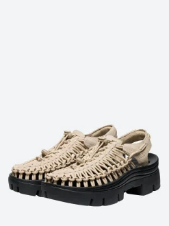 Outlet - UNEEK PLT in Safari and Black Women Sandals | Overalls & Jumpsuits