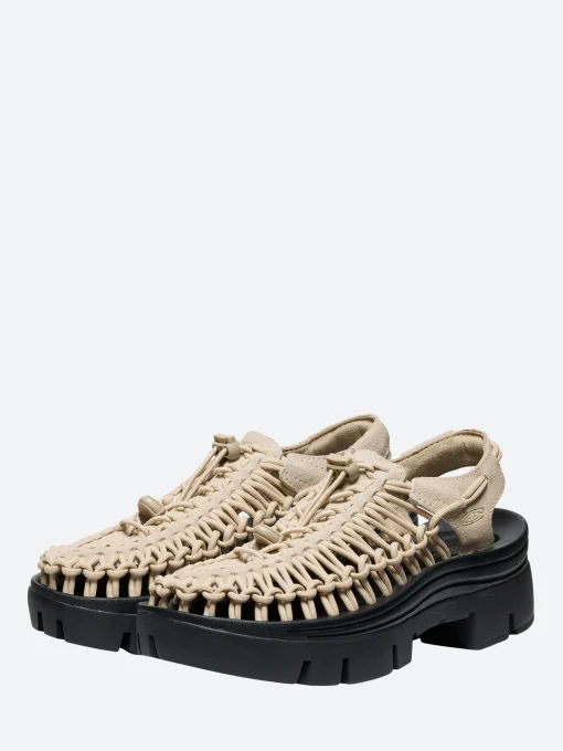 Outlet - UNEEK PLT in Safari and Black Women Sandals | Overalls & Jumpsuits