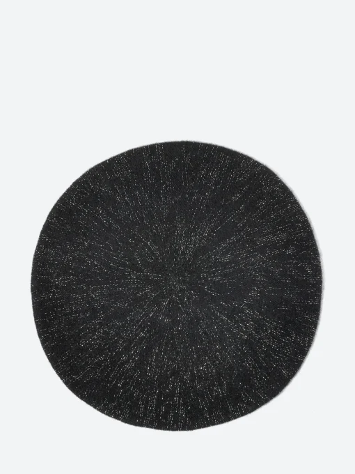 Online - Cashmere Roll Up Beret in Black w/Lurex Women Hats | Hats