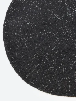 Online - Cashmere Roll Up Beret in Black w/Lurex Women Hats | Hats