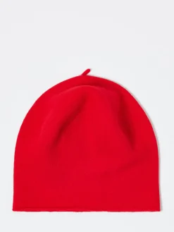 Outlet - Wool Roll Up Beret in Signal Red Women Hats | Hats