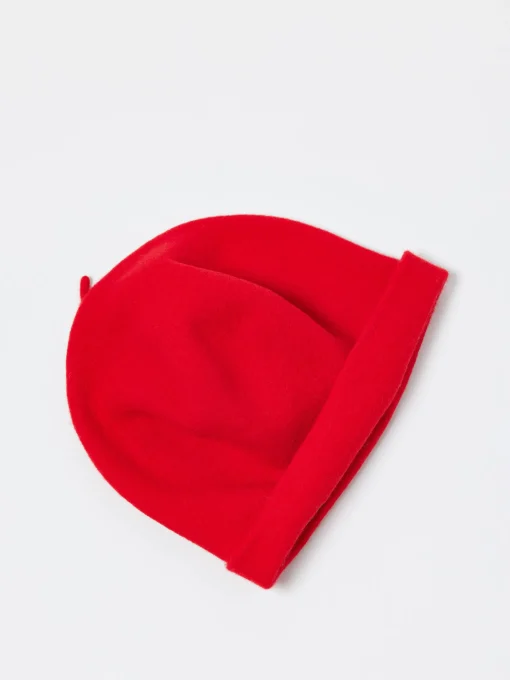 Outlet - Wool Roll Up Beret in Signal Red Women Hats | Hats